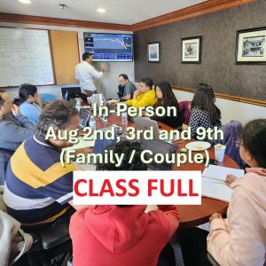 Trading Class | Aug 2-3-9 | In-person Couple OR Two from a Family + 4-week Trade Alerts